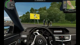 ШАШКИ НА Mercedes Benz E63 AMG В City Car Driving