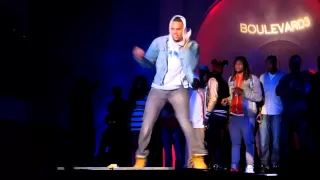 Chris Brown Dancing @ Blvd 3 in Hollywood