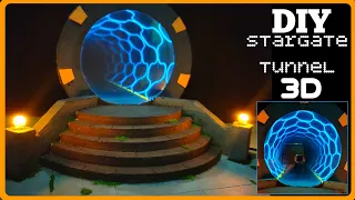 DIY Magic portal 3D || infinity mirror in miniature stargate