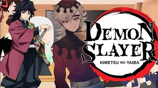 {My favorite animes react to each other}demon slayer pt.2