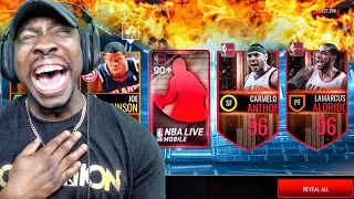 1ST EDITION THROWBACK PACK OPENING & NEW 96 OVR ELITES! NBA Live Mobile 16 Gameplay Ep. 105