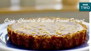 Crisp, Chocolate & Salted Peanut Dessert | Nadiya's British Food Adventure: Episode 3 - BBC Two