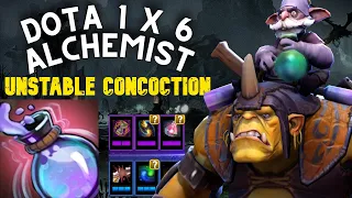 АЛХИМИК С КОЛБОЙ перефармил всех в доте 1x6 Alchemist через Unstable Concoction / DOTA 1x6 / Дота 2