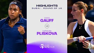 Coco Gauff vs. Karolina Pliskova | 2024 Dubai Round of 16 | WTA Match Highlights