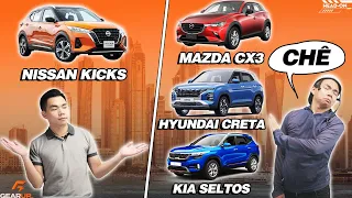 Với 858 triệu, Nissan Kicks sống sao trước KIA Seltos, Hyundai Creta và Mazda CX3 | GearUp Head on