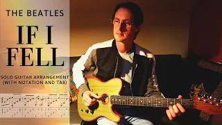 If I Fell - The Beatles (Solo Guitar Arrangement with Notation and Tab)