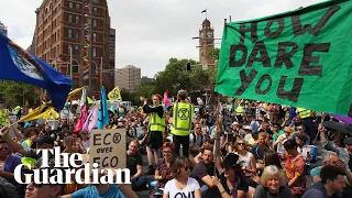 Extinction Rebellion protesters disrupt cities in New Zealand and Australia