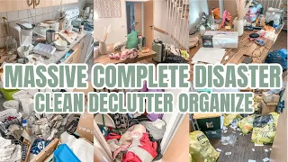 MASSIVE COMPLETE DISASTER CLEAN DECLUTTER ORGANIZE | EXTREME CLEANING MOTIVATION |2023 CLEAN WITH ME