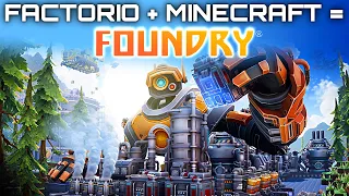 Foundry ist Factorio in Minecraft Foundry Early Access Deutsch German Gameplay 001