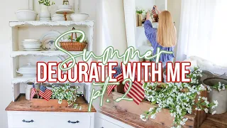 DECORATING FOR SUMMER PART 2 | VINTAGE FARMHOUSE COTTAGE DECORATING IDEAS!