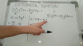 How to determine if the Differential Equation is EXACT| Jeff Aguilar
