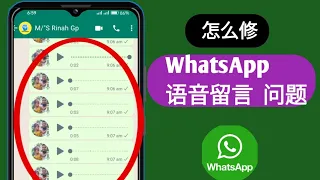 如何修复 WhatsApp 语音消息 问题（2023 年新）|  WhatsApp 语音 留言问题