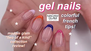 GEL NAILS | colorful french ft. new madam glam gel polishes!