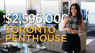 Touring a $2,596,000 Waterfront Luxury Penthouse in Toronto