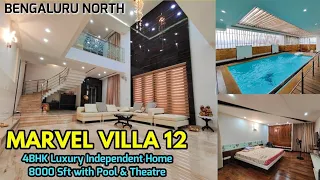 Marvel Villa | 8000 Sft 4BHK Luxury Home with Pool Sale | North Bengaluru