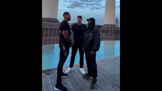 ANTHONY JOSHUA & JERMAINE FRANKLIN FACE-OFF FOR FIRST TIME ON FIGHT-WEEK!