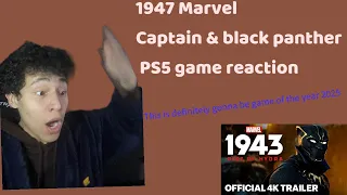 1947 Marvel Captain America & Black panther trailer PS5 Game Reaction