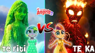 Te-FiTi Vs Te-Ka || Moana || My Talking Angela 2 || Cosplay