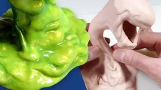I Made a Radioactive SLIME MONSTER! - Timelapse Tutorial Polymer Clay Sculpting