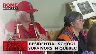 #Pope Francis meets privately with residential school survivors in Quebec