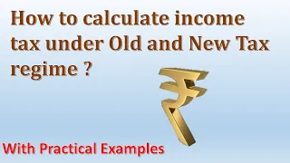 How to calculate income tax under old and new regime ? Taxation Law- Solved Problem.Law Students