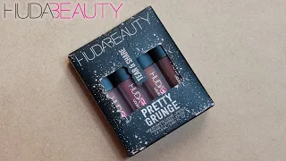 HUDA BEAUTY Pretty Grunge Matte Liquid Lipstick Swatches - جديد أرواج هدى بيوتي