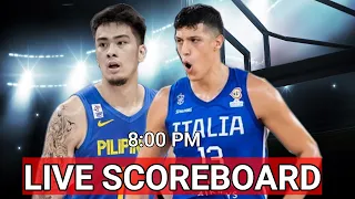 GILAS PILIPINAS VS ITALY 2023 FIBA WORLD CUP GAME LIVE SCOREBOARD