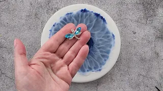 #1749 My BEST EVER Resin Larimar Effect Live Edge Coaster