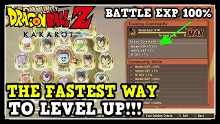 Dragon Ball Z Kakarot The Fastest Way to Level Up - How to Get Battle EXP 100% Bonus