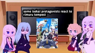 some isekai protagonists react to rimuru tempest || tensura || infinity reactions