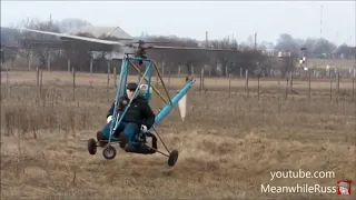 Russian man built his own homemade helicopter   #ANormalDayInRussia   Topper# Bluefacegamer