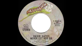 1975 HITS ARCHIVE: Never Let Her Go - David Gates (stereo 45)