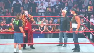 Sting confronts Hulk Hogan & ATTACKS Eric Bischoff - TNA Wrestling