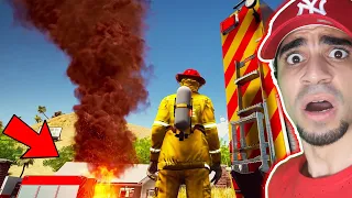 محاكي الاطفاء : اول يوم في اصعب وظيفة | Firefighting Simulator !!