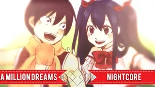 Nightcore -  A Million Dreams (Switching Vocals/lyrics)