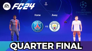 FIFA 24 | MANCHESTER CITY vs PSG | UEFA CHAMPIONS LEAGUE SEMI-FINAL LEG 1