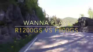The chase  - wanna play? BMW R1200GS vs F800GS