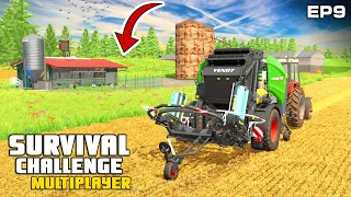 GETTING MY FIRST LIVESTOCK AND A SILO Survival Challenge Multiplayer FS22 Ep 9