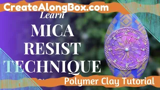 Make Gorgeous Mica Resist Pendants with Polymer Clay and Items from our Monthly Subscription Box