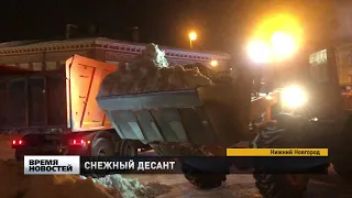 К уборке улиц после обильных снегопадов в Нижнем Новгороде подключились ОНФ и горожане