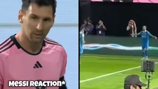 Lionel Messi reaction to Cristiano Ronaldo Goal celebration vs Inter Miami