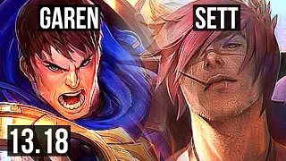 GAREN vs SETT (TOP) | Rank 3 Garen, 5/0/4 | NA Challenger | 13.18