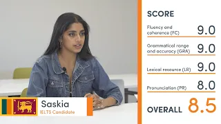 Band 8.5 IELTS Practice Speaking Exam (mock test) - with teacher feedback - Saskia from Sri Lanka 🇱🇰