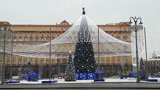 Москва.Прогулка по Лубянке. Новая площадь. Новогодние украшения.