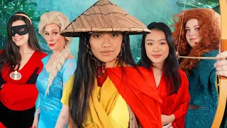 Raya And The Warrior Disney Princesses - THE MUSICAL | ft. Elsa, Mulan, Merida and Violet