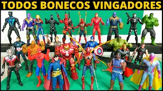 Todos Bonecos Vingadores Ultimato e Guerra Infinita 15 cm - Homem de Ferro,Thanos,Hulk,Thor,Deadpool