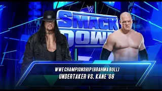 BROTHERS FIGHT WWE CHAMPIONSHIP (BRAHMA BULL) UNDERTAKER VS. KANE '08