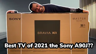 Sony A90J Unboxing and Setup | Brightest OLED TV!