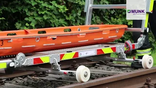 Gleisfahrwerk für Rettungs- und Arbeitsplattform