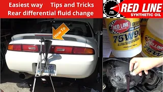 Rear differential gear oil change Nissan Silvia S13 S14 S15 Redline 75w90